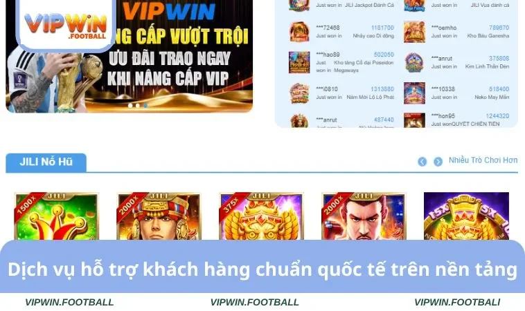 Dịch vụ hỗ trợ khách hàng chuẩn quốc tế trên nền tảng