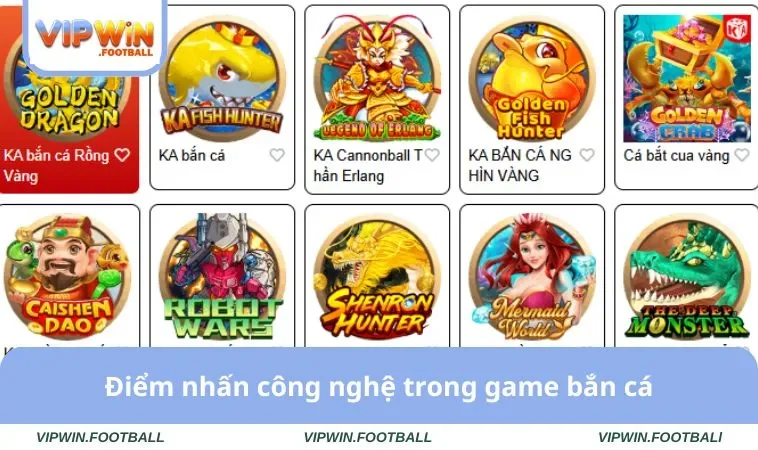 Điểm nhấn công nghệ trong game bắn cá