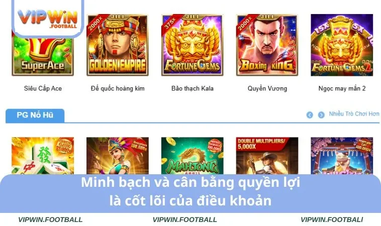 Minh bạch và cân bằng quyền lợi là cốt lõi của điều khoản
