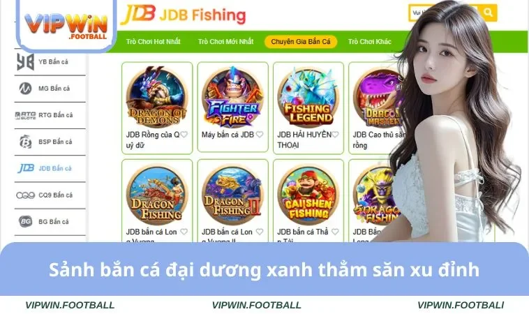 Sảnh bắn cá đại dương xanh thẳm săn xu đỉnh