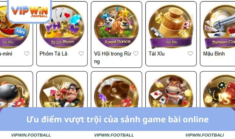 Game Bài 3D VIPWIN 2 Ưu điểm vượt trội của sảnh game bài online